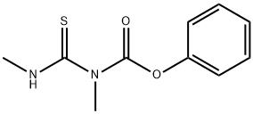 Carbamic acid, N-methyl-N-[(methylamino)thioxomethyl]-, phenyl ester 结构式