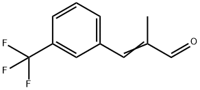 2-甲基-3-[3-(三氟甲基)苯基]-2-丙烯醛 结构式
