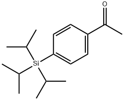 1-[4-[Tris(1-methylethyl)silyl]phenyl]ethanone 结构式