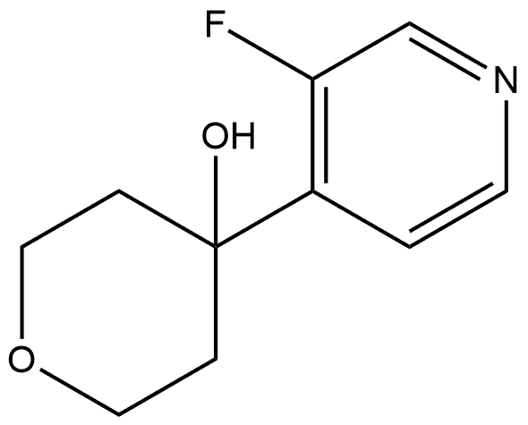 4-(3-fluoropyridin-4-yl)tetrahydro-2H-pyran-4-ol 结构式
