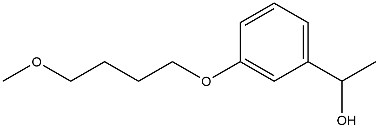 3-(4-Methoxybutoxy)-α-methylbenzenemethanol 结构式