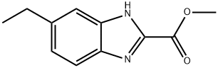 6-乙基-1H-苯并[D]咪唑-2-羧酸甲酯 结构式