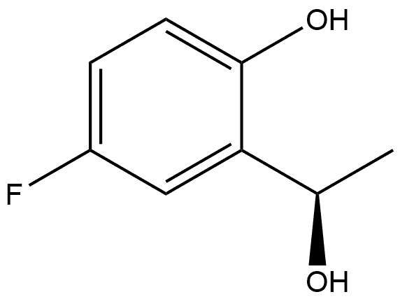 (R)-4-氟-2-(1-羟乙基)苯酚 结构式