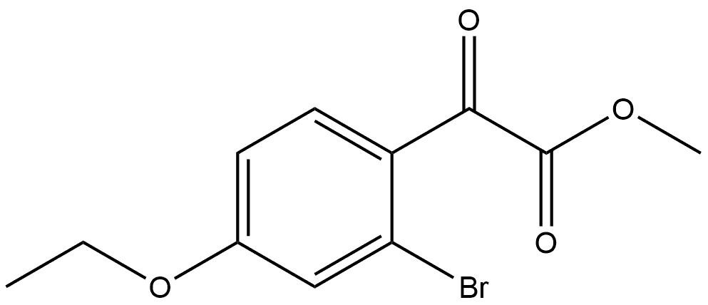 Methyl 2-bromo-4-ethoxy-α-oxobenzeneacetate 结构式