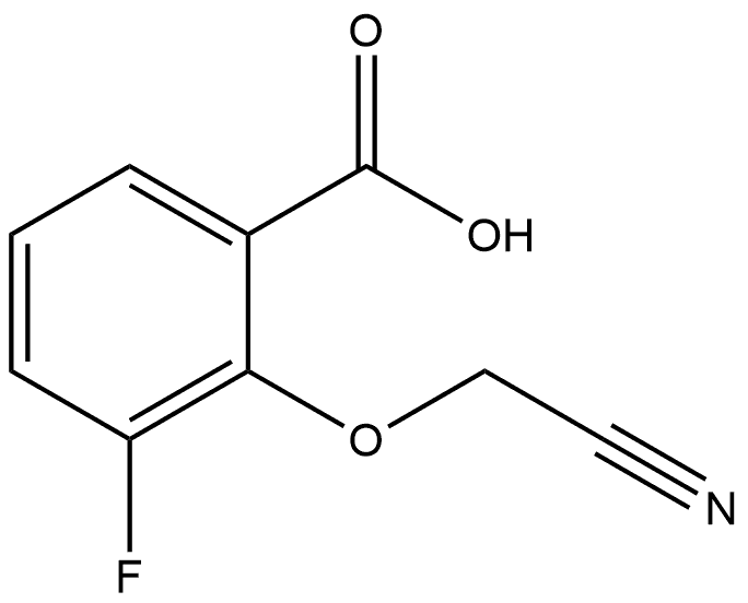 2-(Cyanomethoxy)-3-fluorobenzoic acid 结构式