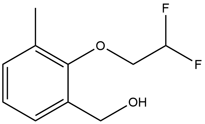 2-(2,2-Difluoroethoxy)-3-methylbenzenemethanol 结构式