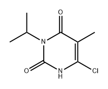 6-氯-3-异丙基-5-甲基嘧啶-2,4(1H,3H)-二酮 结构式