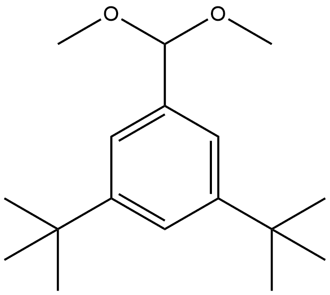 1-(Dimethoxymethyl)-3,5-bis(1,1-dimethylethyl)benzene 结构式