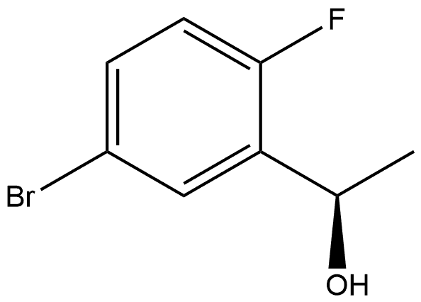 (R)-1-(5-溴-2-氟苯基)乙烷-1-醇 结构式