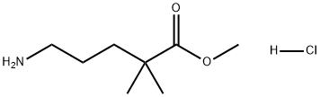 5-氨基-2,2-二甲基戊酸甲酯盐酸盐 结构式