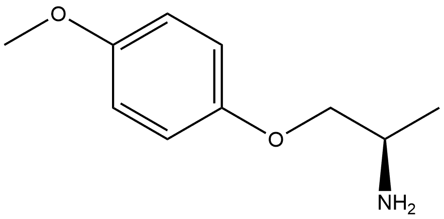 (R)-1-(4-methoxyphenoxy)propan-2-amine 结构式