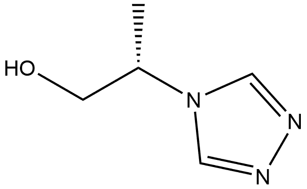 (S)-2-(4H-1,2,4-三唑-4-基)丙-1-醇 结构式