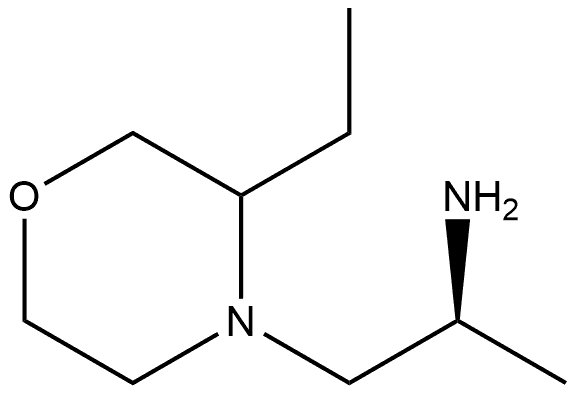 4-Morpholineethanamine, 3-ethyl-α-methyl-,(αS)- 结构式