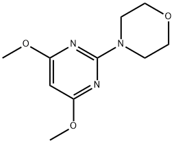 Morpholine, 4-(4,6-dimethoxy-2-pyrimidinyl)- 结构式