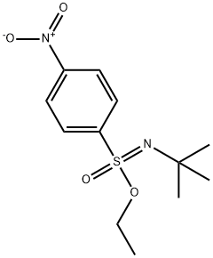 Benzenesulfonimidic acid, N-(1,1-dimethylethyl)-4-nitro-, ethyl ester 结构式