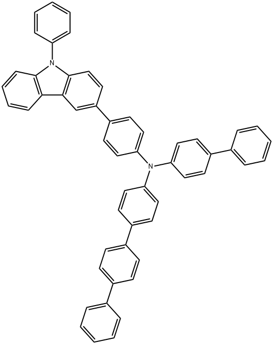 N-([[1,1-联苯] -4-基)-N-(4-(9-苯基-9H-咔唑-3-基)苯基) -4-胺 结构式
