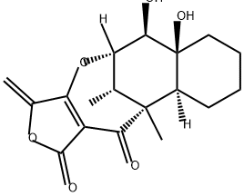 5,11-Methanofuro[3,4-d][3]benzoxonin-1,12(3H,5H)-dione, 6,6a,7,8,9,10,10a,11-octahydro-6,6a-dihydroxy-11,13-dimethyl-3-methylene-, (5S,6R,6aS,10aS,11R,13S)- 结构式