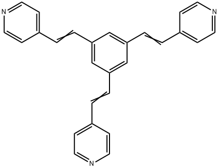 1,3,5-三(2-(吡啶-4-基)乙烯基)苯 结构式
