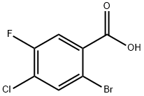 2-溴-4-氯-5-氟苯甲酸 结构式