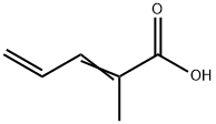 2,4-Pentadienoic acid, 2-methyl- 结构式