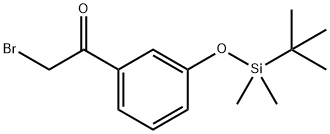 2-Bromo-1-(3-((tert-butyldimethylsilyl)oxy)phenyl)ethanone 结构式