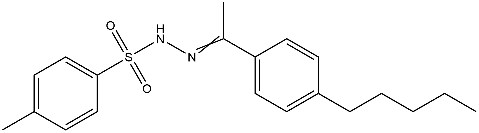 4-Methylbenzenesulfonic acid 2-[1-(4-pentylphenyl)ethylidene]hydrazide 结构式