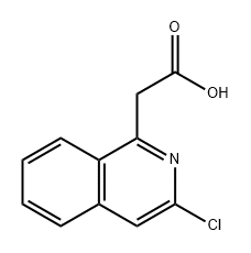 1-Isoquinolineacetic acid, 3-chloro- 结构式