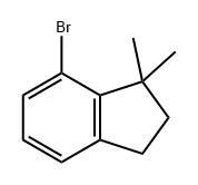 7-溴-1,1-二甲基-2,3-二氢-1H-茚 结构式