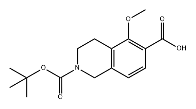 2,6(1H)-Isoquinolinedicarboxylic acid, 3,4-dihydro-5-methoxy-, 2-(1,1-dimethylethyl) ester 结构式