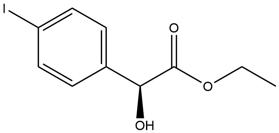 (S)-2-羟基-2-(4-碘苯基)乙酸乙酯 结构式