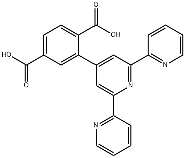 4'-(2,5-二羧基苯基)-[2,2':6',2'']三联吡啶 结构式