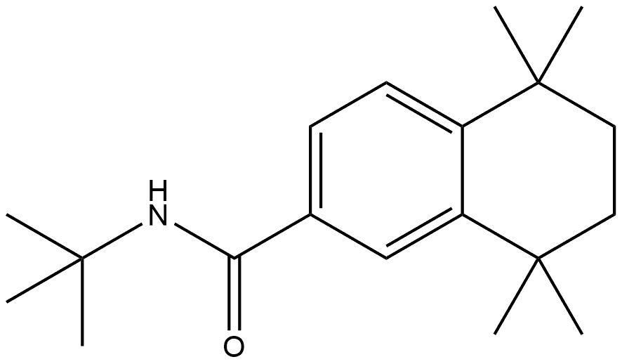 N-(1,1-Dimethylethyl)-5,6,7,8-tetrahydro-5,5,8,8-tetramethyl-2-naphthalenecar... 结构式