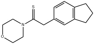 Ethanethione, 2-(2,3-dihydro-1H-inden-5-yl)-1-(4-morpholinyl)- 结构式