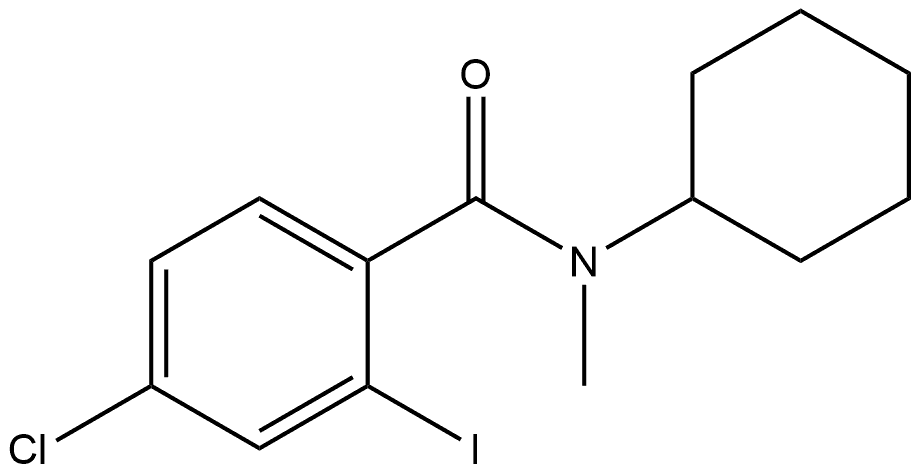 4-Chloro-N-cyclohexyl-2-iodo-N-methylbenzamide 结构式