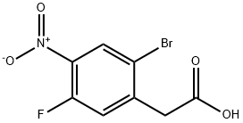 Benzeneacetic acid, 2-bromo-5-fluoro-4-nitro- 结构式