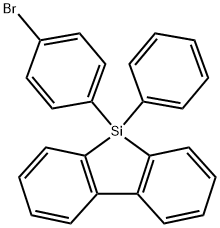 5-(4-溴苯基)-5-苯基-5H-二苯并[B,D]硅烷 结构式