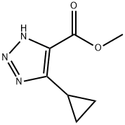 1H-1,2,3-Triazole-5-carboxylic acid, 4-cyclopropyl-, methyl ester 结构式
