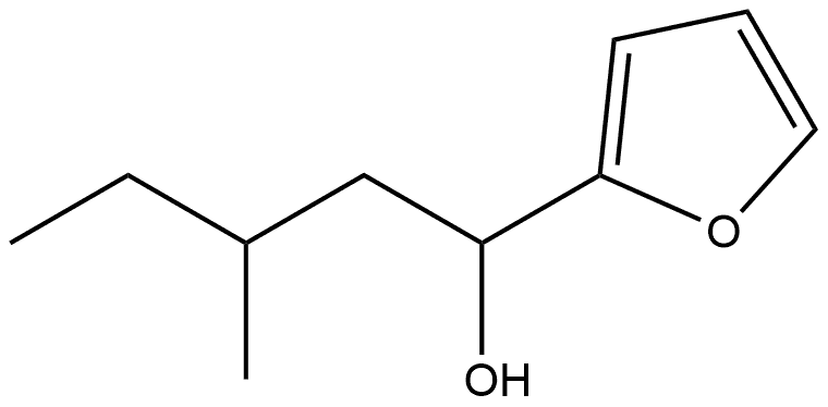 2-Furanmethanol, α-(2-methylbutyl)- 结构式