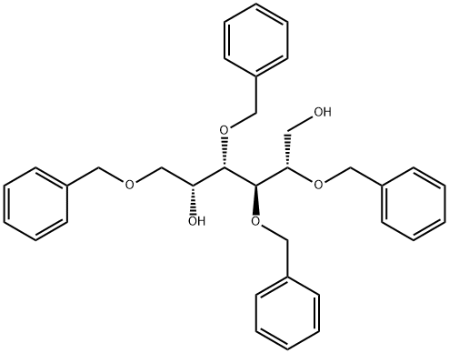 2,3,4,6-Tetrakis-O-(phenylmethyl)-D-galactitol 结构式