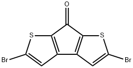 2,5-二溴-7H-环戊二烯并[1,2-B:4,3-B']二噻吩-7-酮 结构式