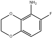 6-氟-2,3-二氢苯并[B][1,4]二噁英-5-胺 结构式