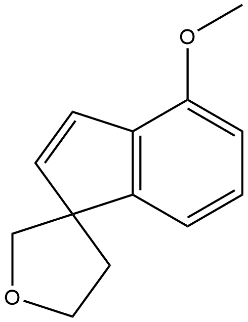 4'-methoxy-4,5-dihydro-2H-spiro[furan-3,1'-indene 结构式