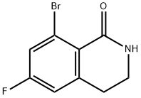 8-溴-6-氟异喹啉-1(2H)-酮 结构式