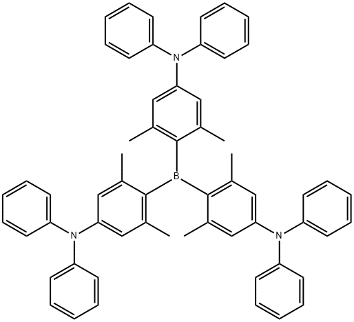 BENZENAMINE, 4,4',4''-BORYLIDYNETRIS[3,5-DIMETHYL-N,N-DIPHENYL- 结构式