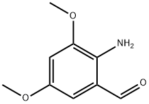 2-氨基-3,5-二甲氧基苯甲醛 结构式