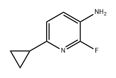 6-环丙基-2-氟吡啶-3-胺 结构式