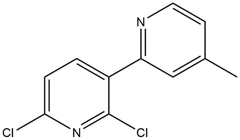 2',6'-Dichloro-4-methyl-2,3'-bipyridine 结构式