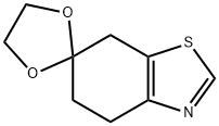 Spiro[benzothiazole-6(5H),2'-[1,3]dioxolane], 4,7-dihydro- 结构式