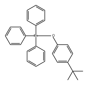 Stannane, [4-(1,1-dimethylethyl)phenoxy]triphenyl- 结构式
