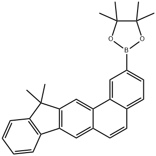 1,3,2-二氧硼烷,2-(12,12-二甲基 -12H-茚[1,2-B ]菲 -2-基) -4,4,5,5-四甲基- 结构式